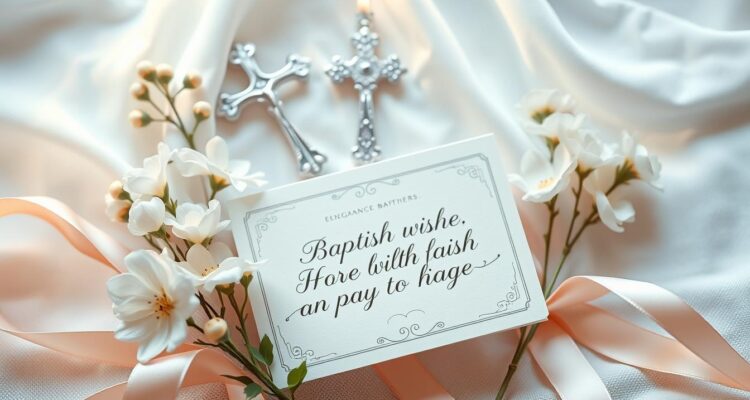 Eleganckie życzenia na chrzest